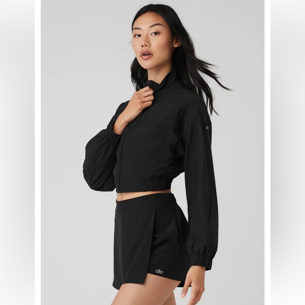 Aloyoga Clubhouse Jacket sz M black, full zip